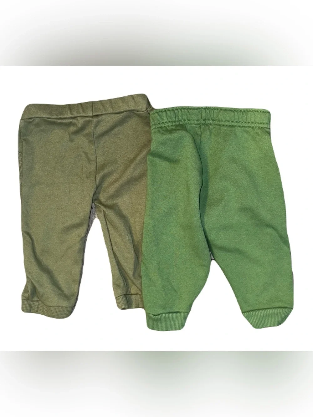Garanimals & Baby Essentials Olive & Green Pull-On Joggers - 2 Pack 6-9m